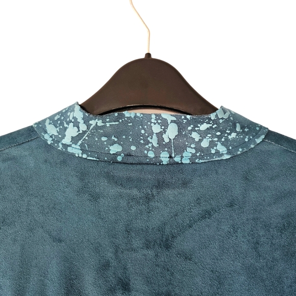 NWT Lemon Grass Peacock Hand Printed Jacket - Picture 4 of 12